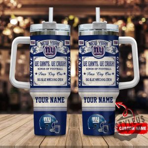 New York Giants Nfl Vintage King Of Football Custom Name 40Oz Stanley Tumbler Gift For Fans-sipstyleus_1