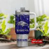 Baltimore Ravens Personalized Nfl Glitter And Diamonds Bling 40Oz Stanley Tumbler-sipstyleus_1