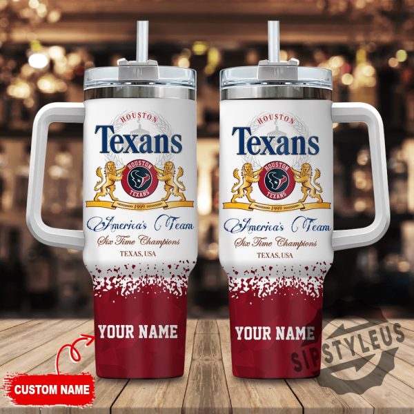 Houston Texans Personalized Nfl Champions Modelo 40Oz Stanley Tumbler