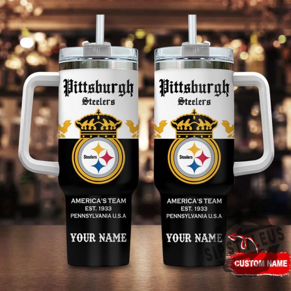 Pittsburgh Steelers Personalized Nfl Corona Extra 40Oz Stanley Tumbler