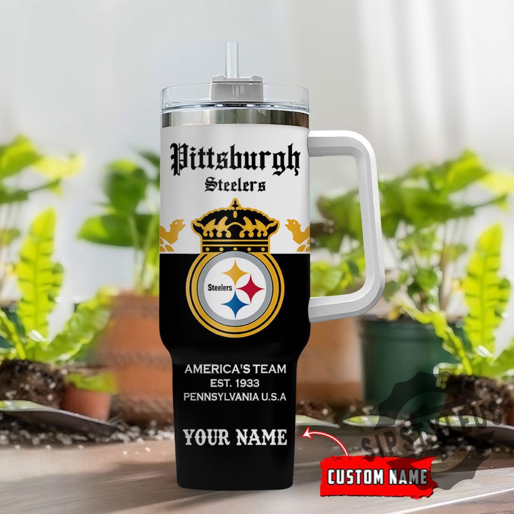 Pittsburgh Steelers Personalized Nfl Corona Extra 40Oz Stanley Tumbler 2 Pittsburgh Steelers Personalized NFL Corona Extra 40oz Stanley Tumbler