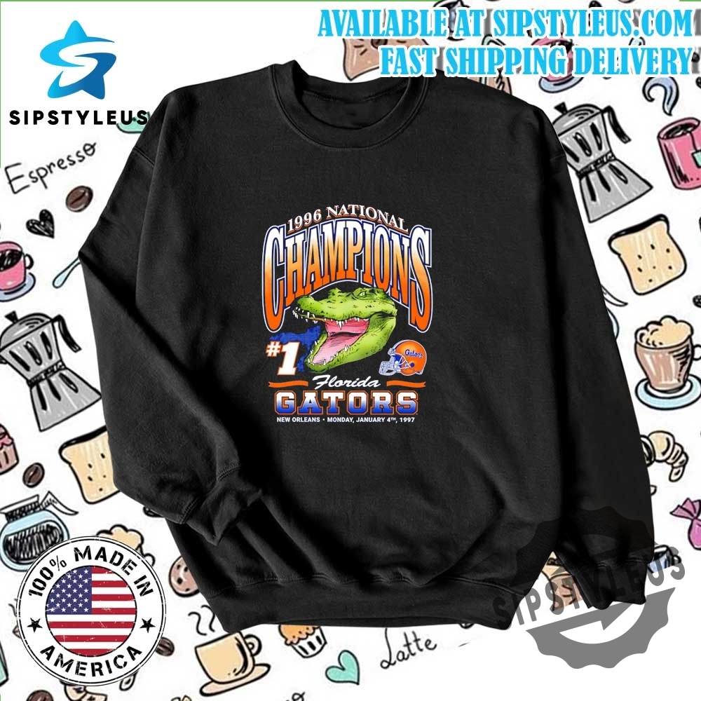 Florida Gators 1996 Ncaa Champions Mascot Tshirt Retro Basketball Fan Tee 6 Florida Gators 1996 NCAA Champions Mascot T-Shirt – Retro Basketball Fan Tee