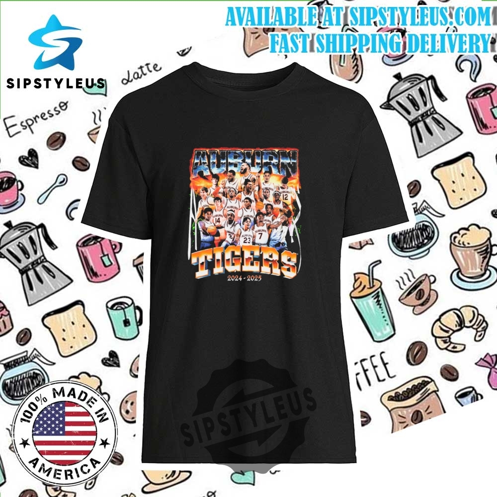 Auburn Basketball Team Pepper T Shirt