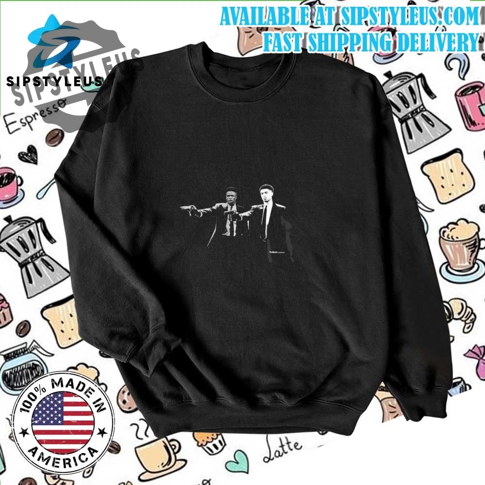 Vini Jr Jude Bellingham Pulp Fiction Style T Shirt 6 Vini Jr & Jude Bellingham Pulp Fiction Style T Shirt