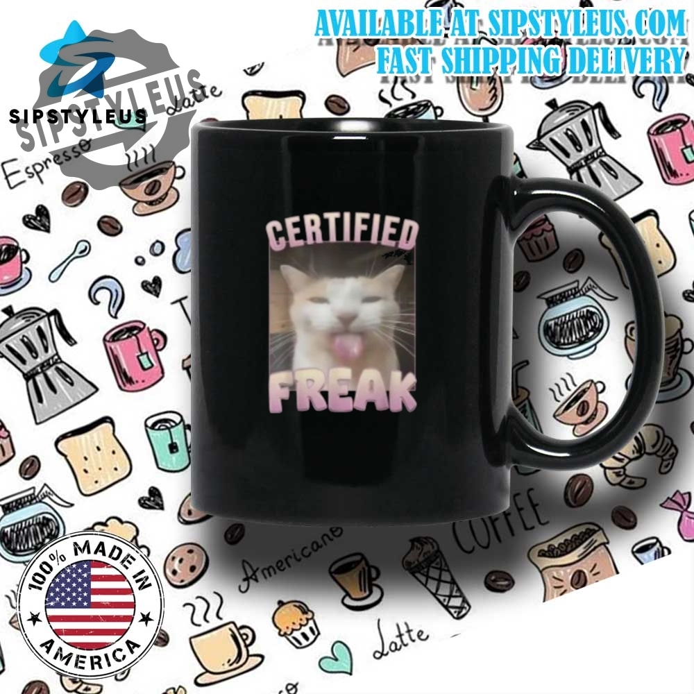 Certified Freak Funny Cat Tshirt 5 Certified Freak Funny Cat T-Shirt