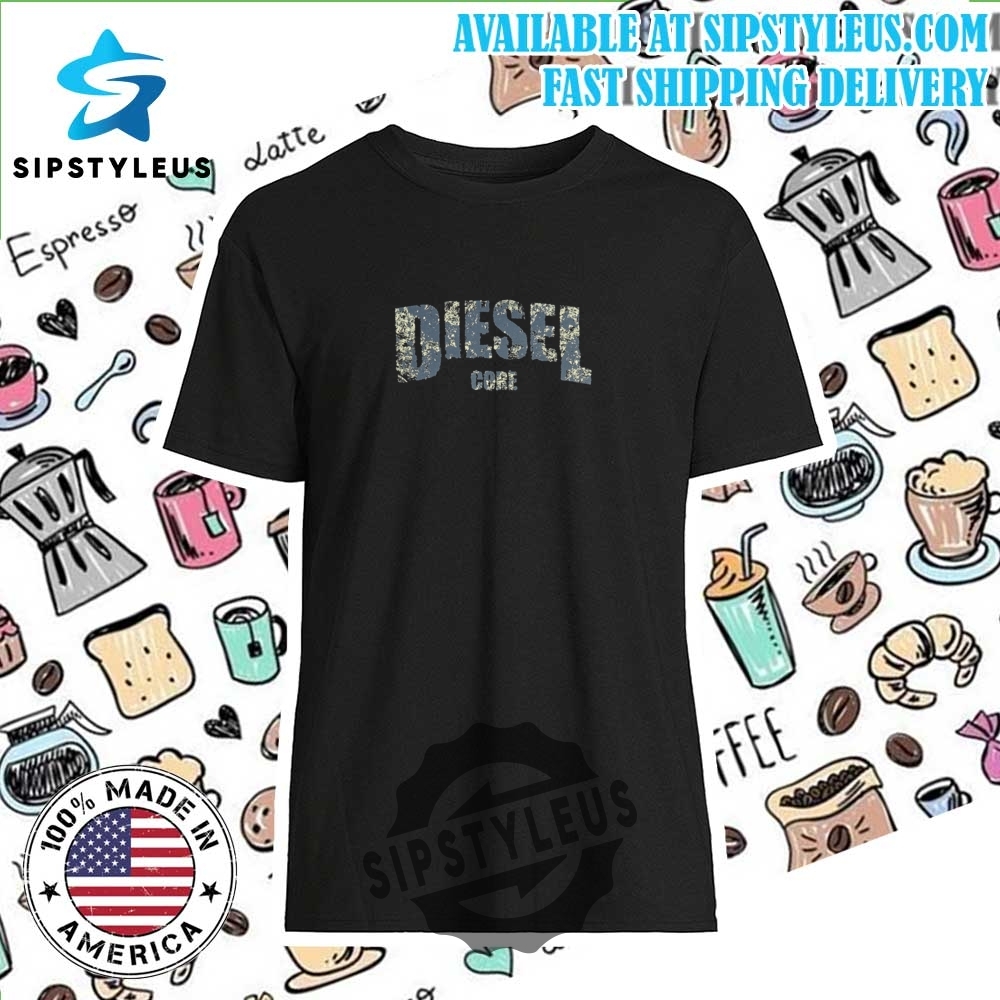 T Shirt With Diesel Core Print