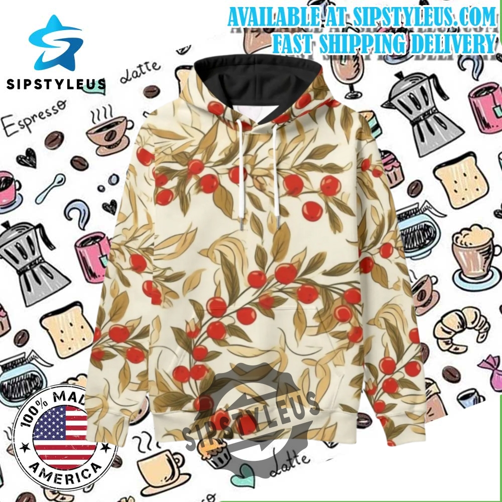 Allover Print Pullover Hoodie Stylish And Comfortable