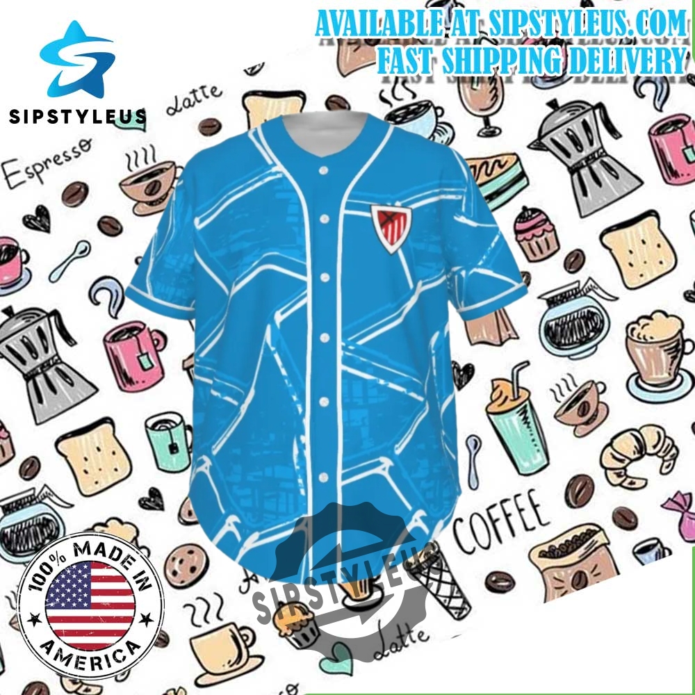 Allover Print Mens Short Sleeve Baseball Jersey With Pinstripes