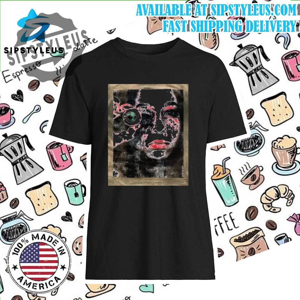 Woman Holding Eye Tee