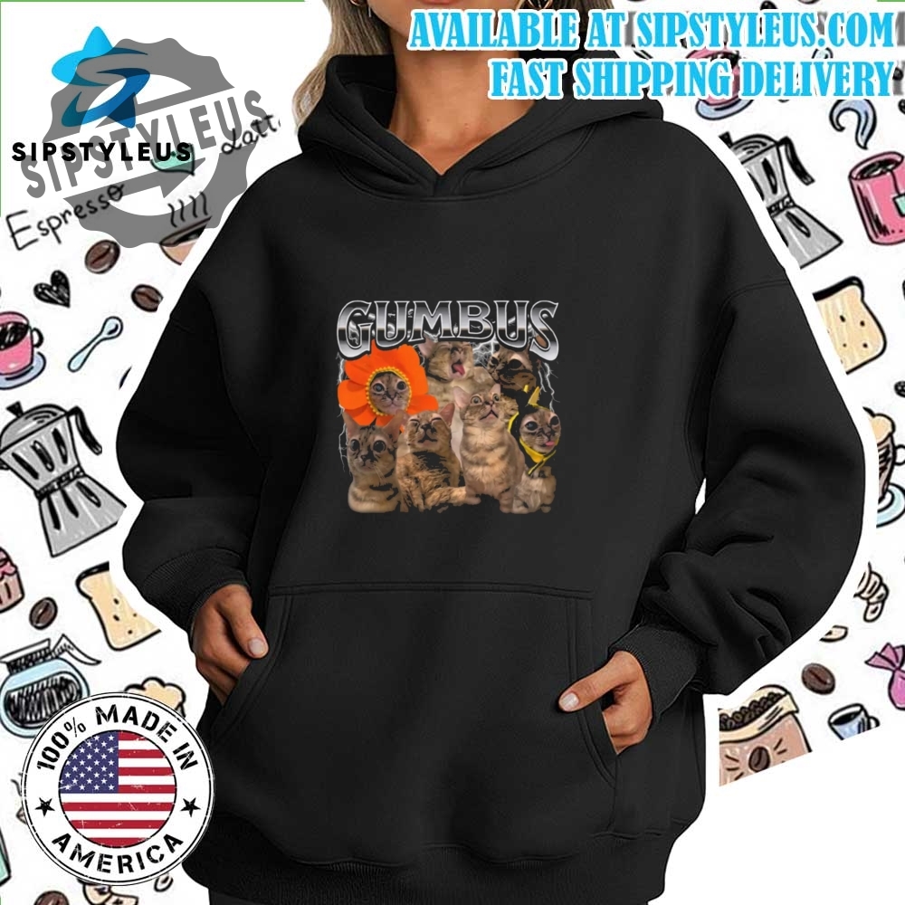 Funny Cat Gumbus Graphic Tshirt 7 Funny Cat GUMBUS Graphic T-Shirt