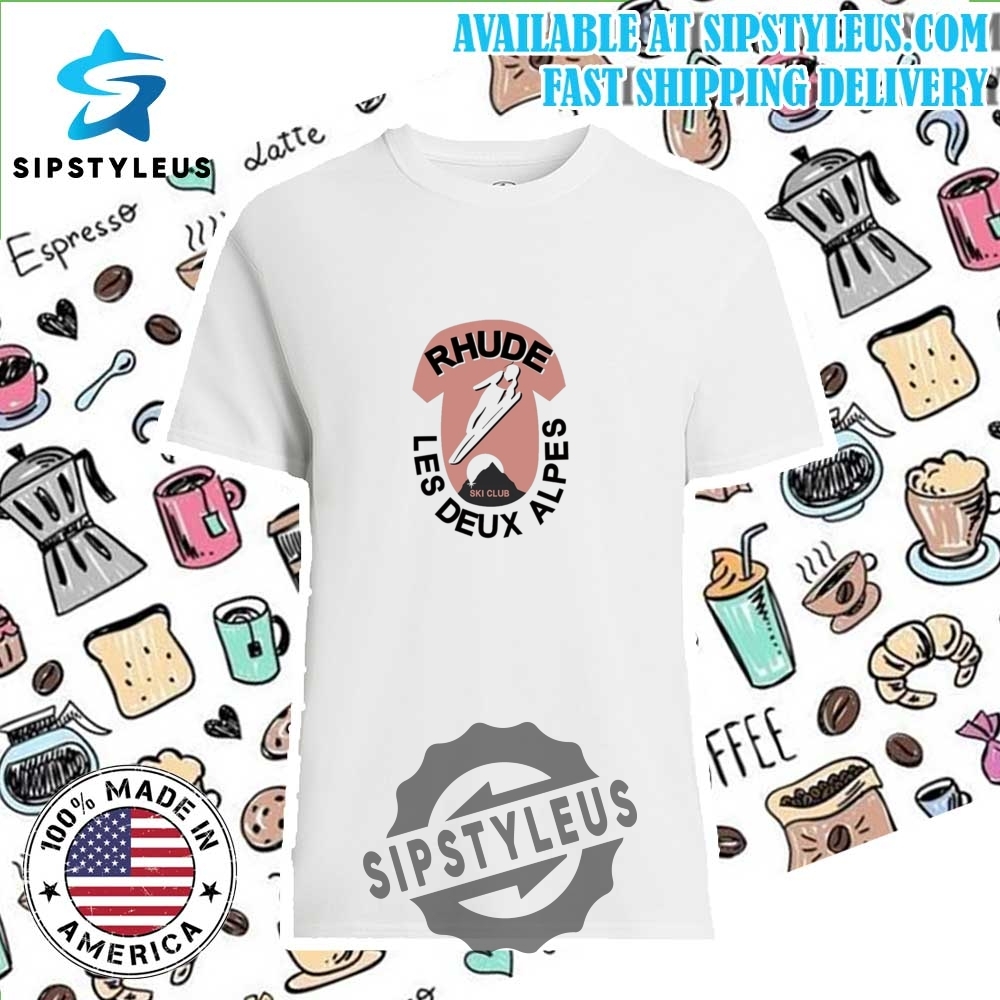 New Rhude Printing Ski Club T Shirt