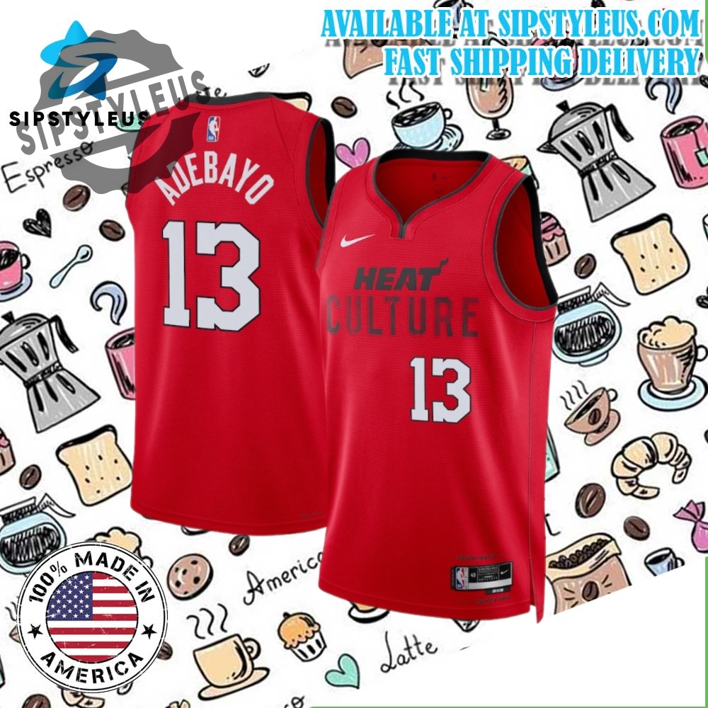 Miami Heat Swingman Jersey Bam Adebayo Red Nike City Edition