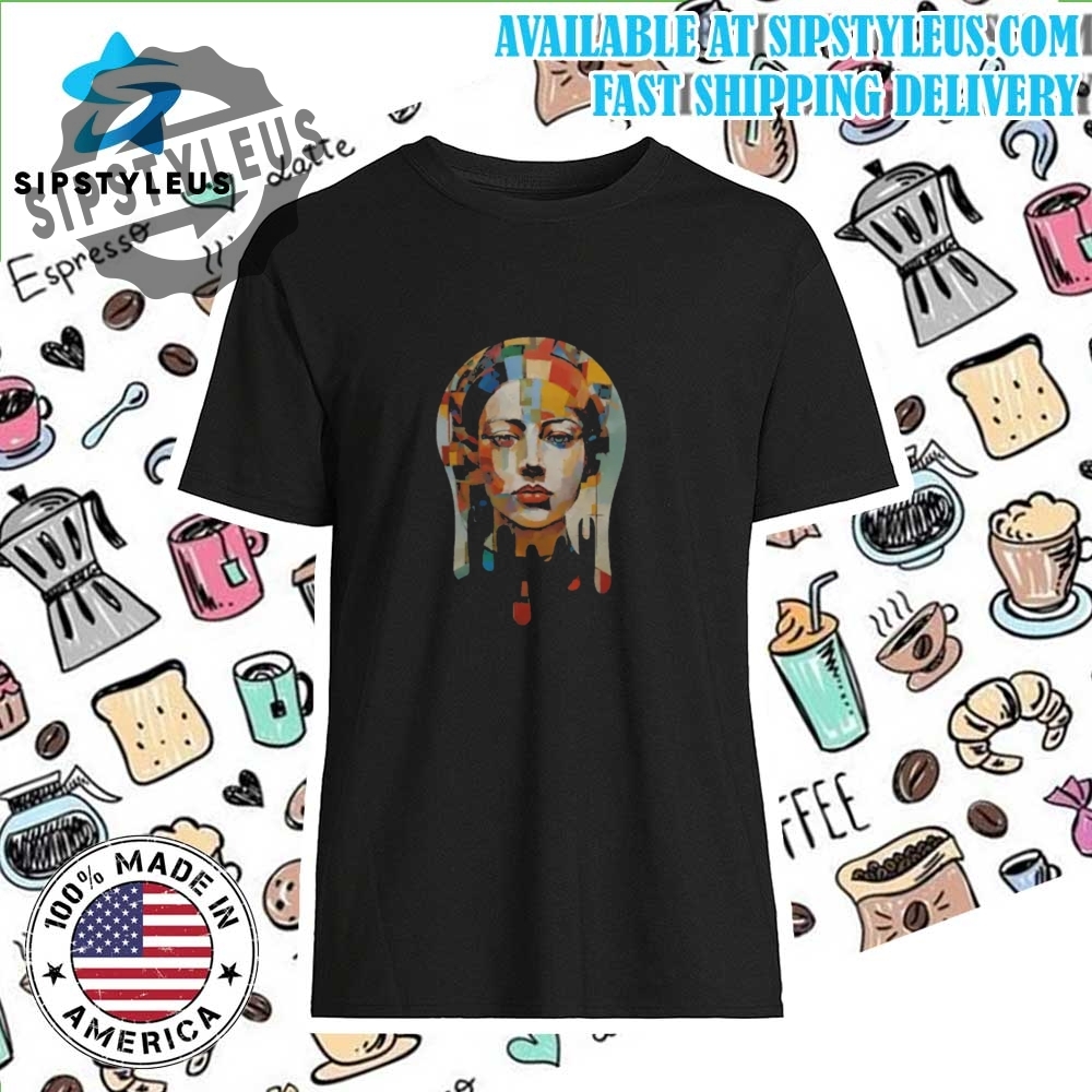 Graffiti Portrait T Shirt Vibrant Drip Edition