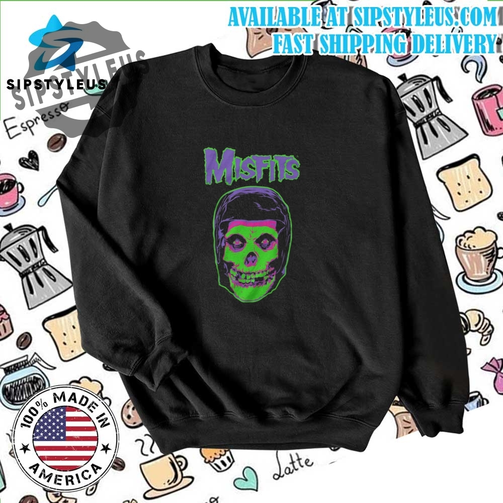 Misfits Green Neon Ghost Shirt 6 Misfits Green Neon Ghost Shirt