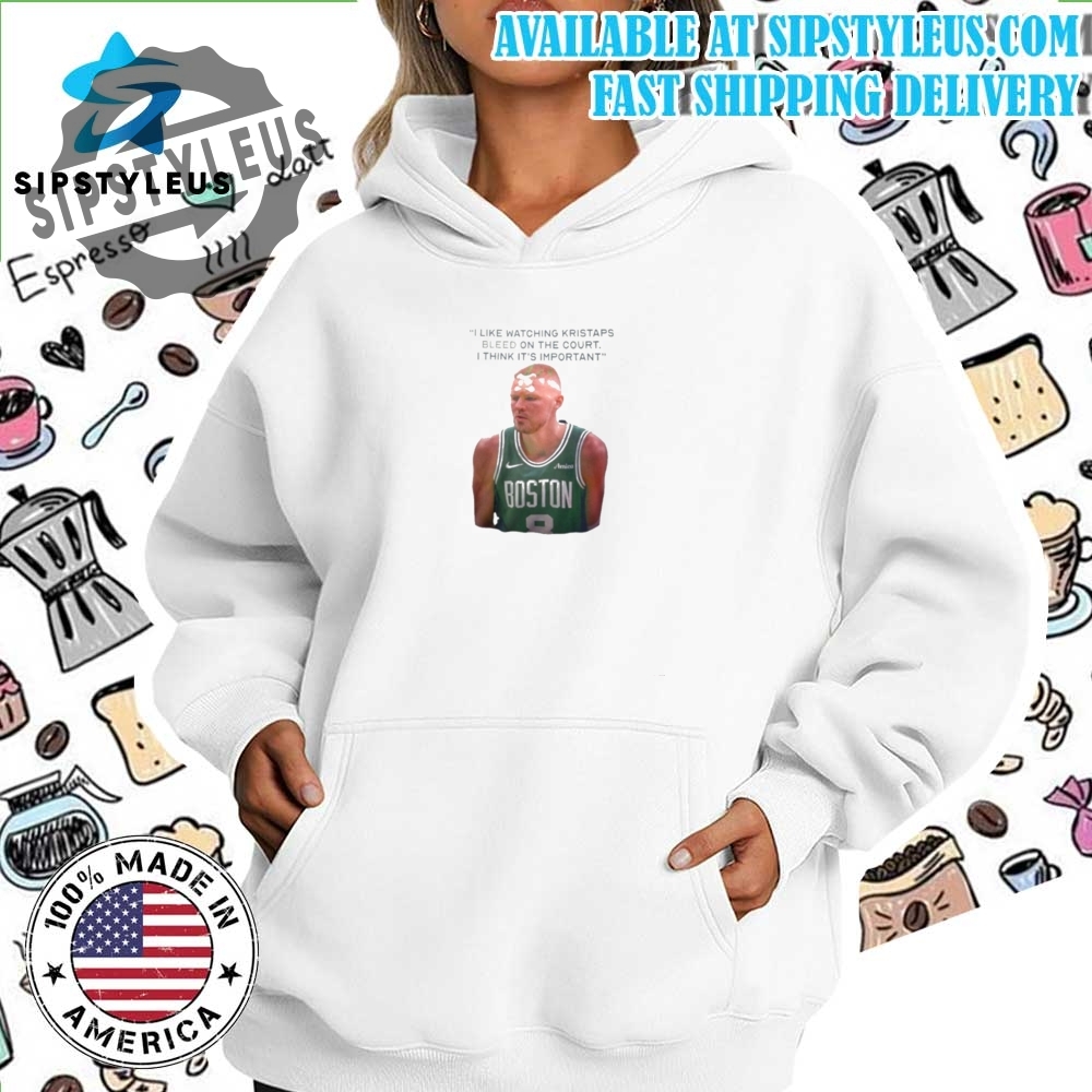 Funny Kristaps Bleed On The Court Shirt Joe Mazzula Inspired Design 7 Funny Kristaps Bleed On The Court Shirt Joe Mazzula Inspired Design