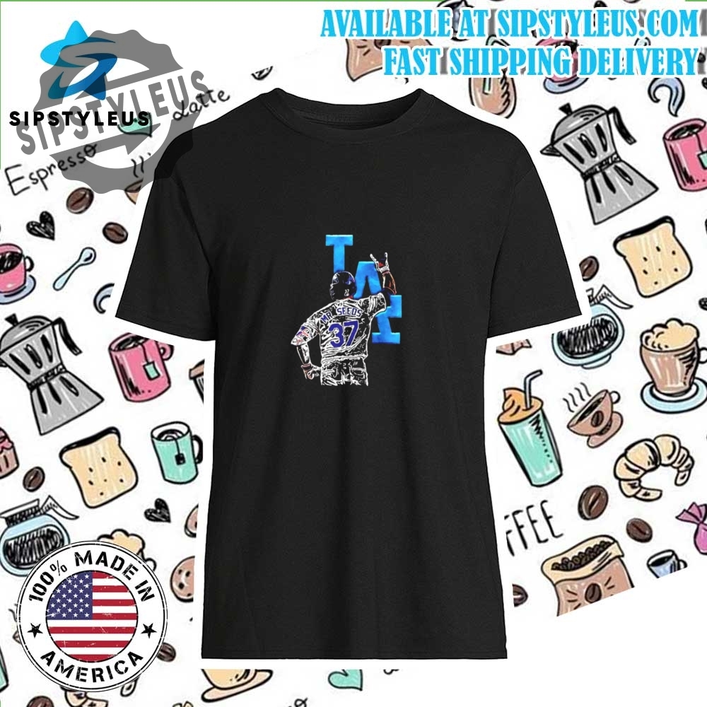 Teoscar Hernandez Mr Seeds Celebration Shirt Los Angeles Dodgers Fan Apparel