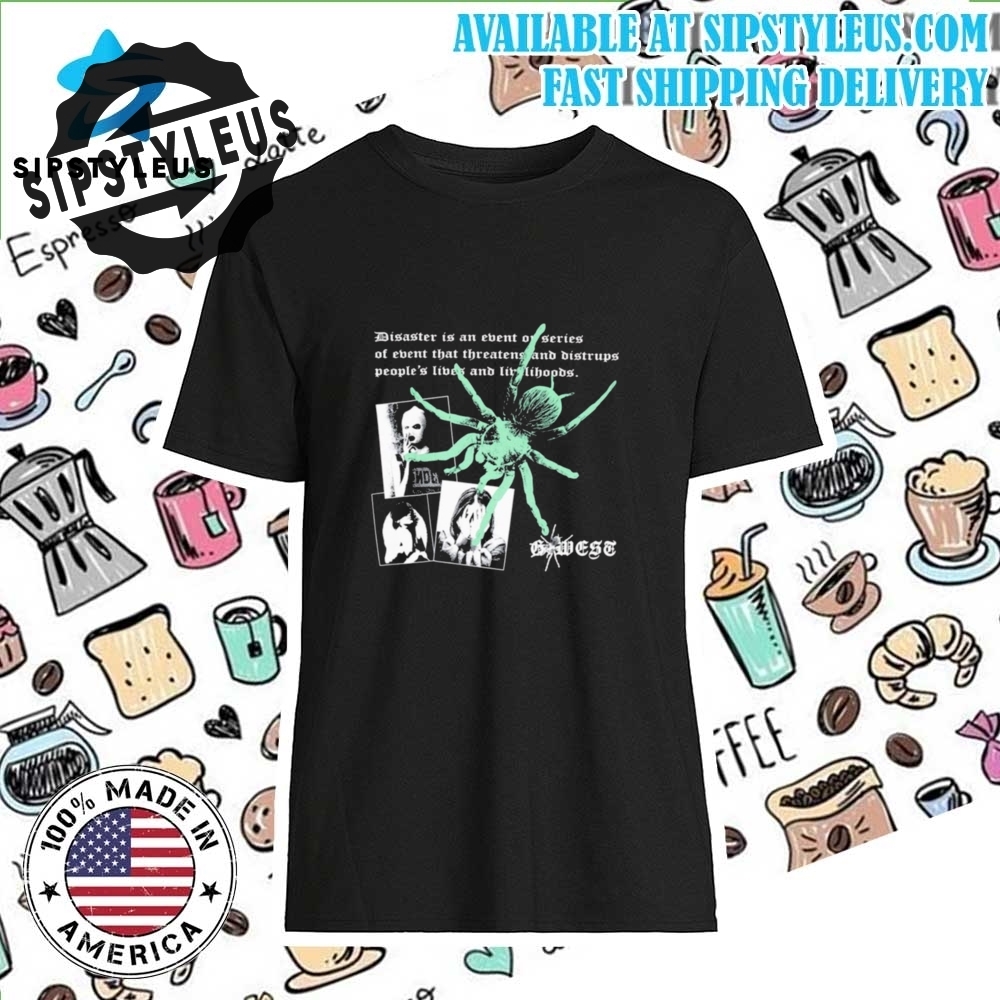 Mens Big Spider Life Style T Shirt