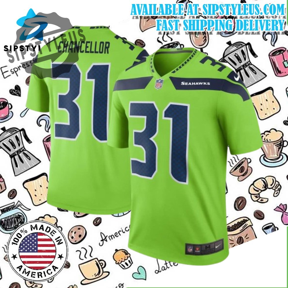 Youth Seattle Seahawks Kam Chancellor Nike College Green Jersey