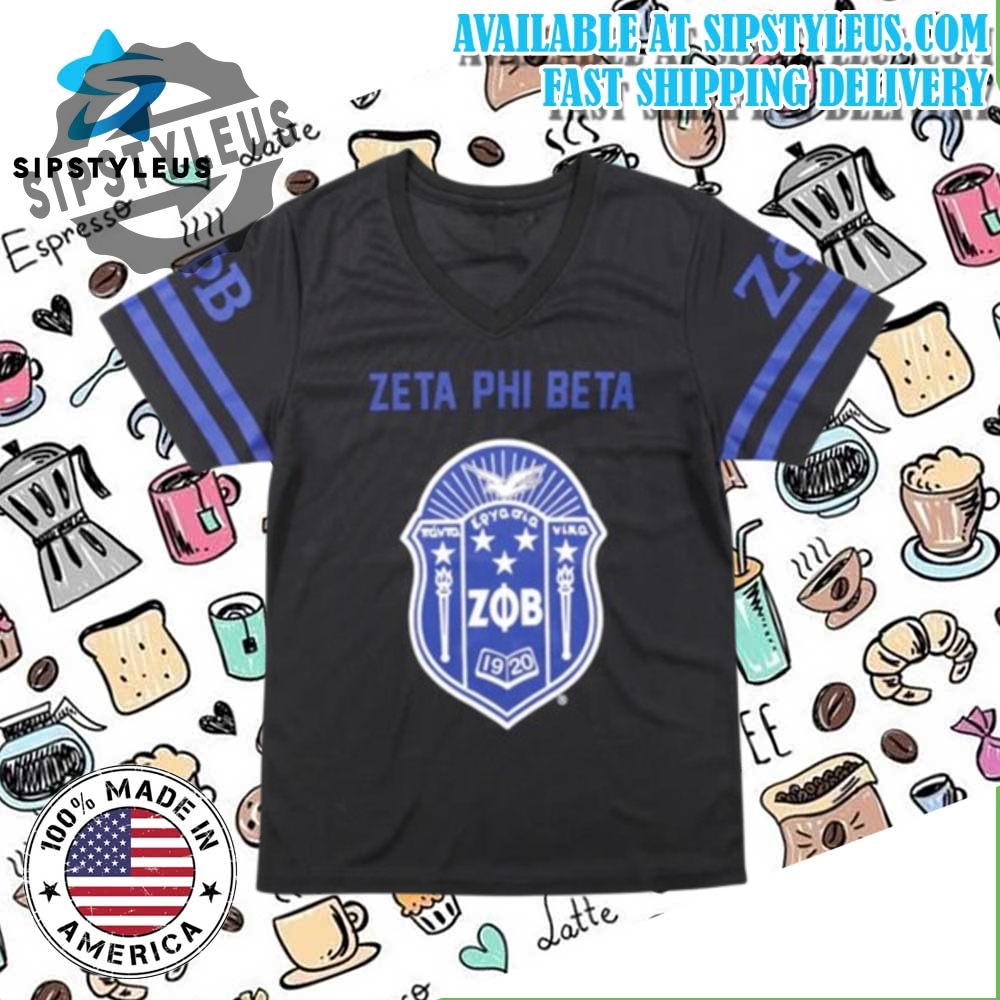 Zeta Phi Beta Football Jersey Tee