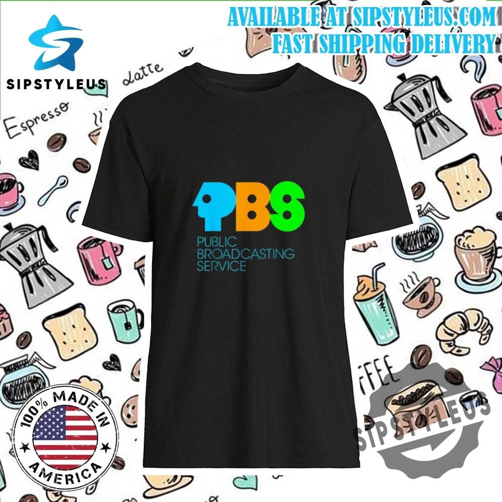 Pbss Publics Broadcastings Service Vintage Logo Tshirt