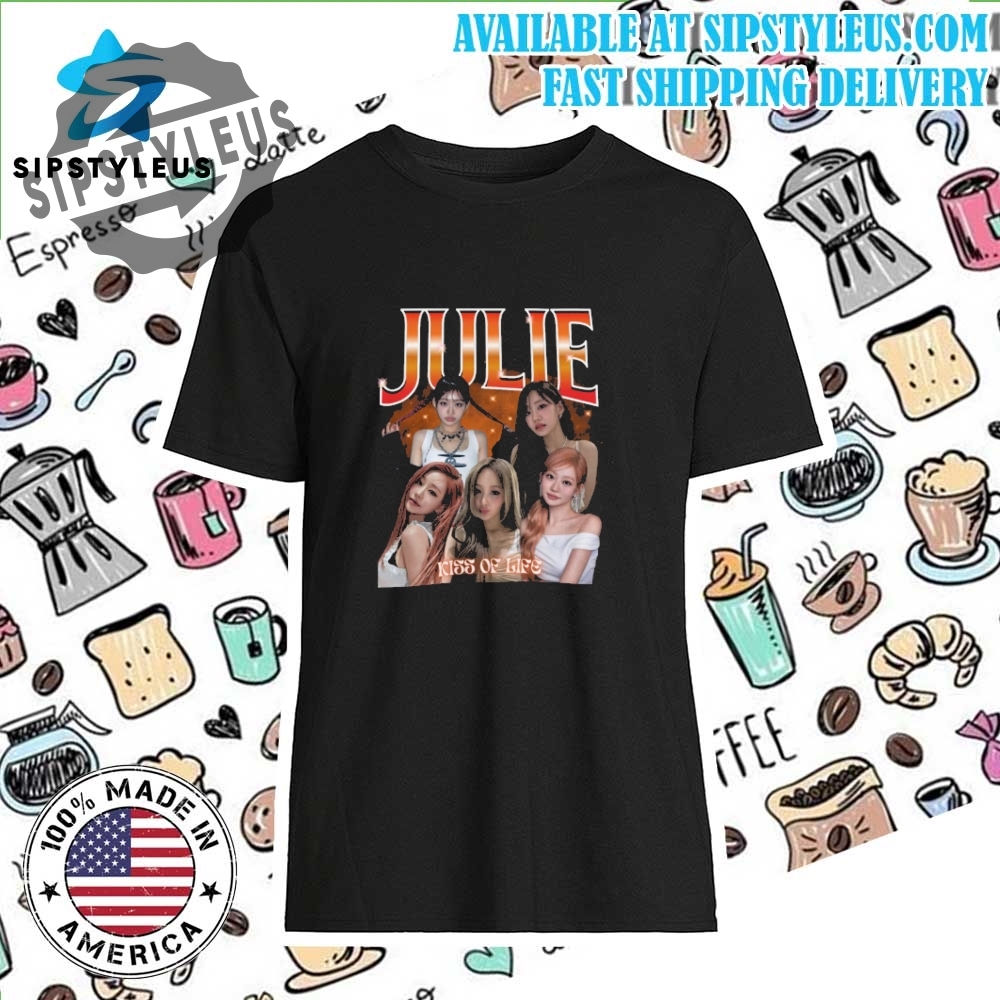 Kiss Of Life Julie Retro 90S Bootleg Tee