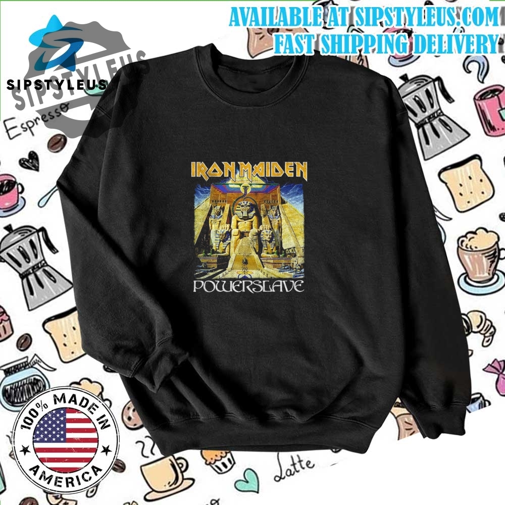 Iron Maiden T Shirt Powerslave World Slavery Tour Official Mens 6 Iron Maiden T Shirt Powerslave World Slavery Tour Official Mens