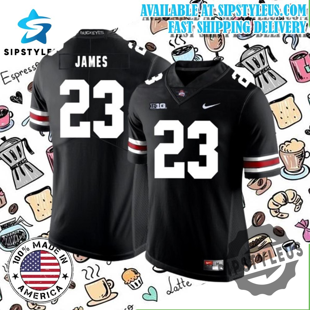 Ohio State Buckeyes 23 Lebron James Black College Jersey