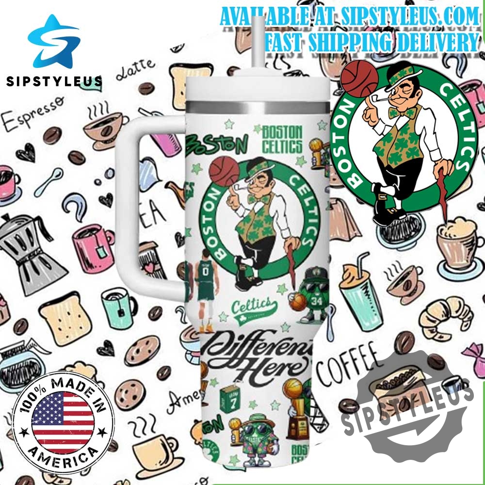 Boston Celtics Eastern Conference Champions Tumbler With Celtics Mascot And Team Graphics 4 Boston Celtics Eastern Conference Champions Tumbler with Celtics Mascot and Team Graphics