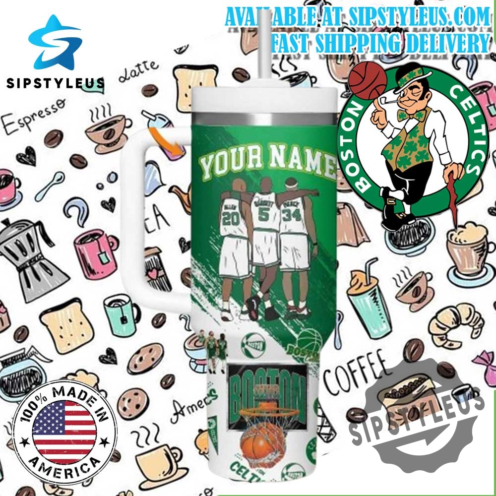 Personalized Boston Celtics Basketball Tumbler Custom Drinkware With Player Graphics And Your Name 5 Personalized Boston Celtics Basketball Tumbler – Custom Drinkware with Player Graphics and Your Name