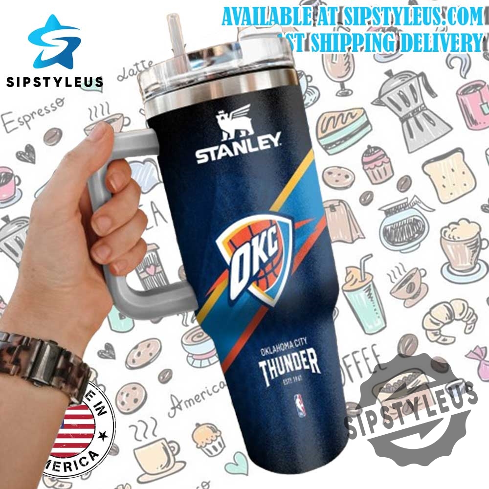 "Top NBA Fan Tumblers for OKC Thunder and Boston Celtics Fans" 4 Okc Thunder Stanley Tumbler Nba Fan Travel Cup Made In Usa