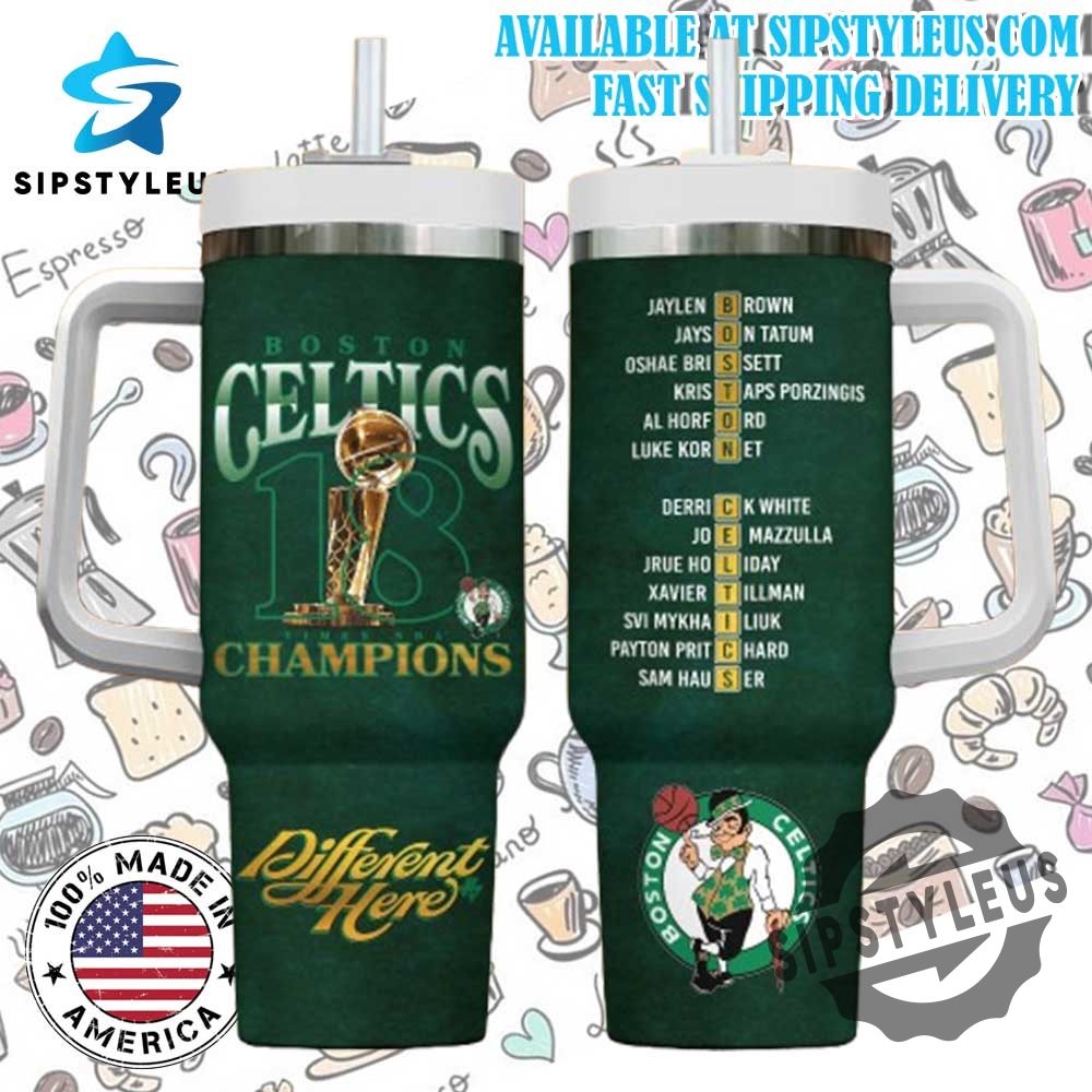 Boston Celtics 2025 Champions Tumbler Nba Team Roster Fan Cup Made In Usa 3 Boston Celtics 2025 Champions Tumbler – NBA Team Roster Fan Cup Made in USA