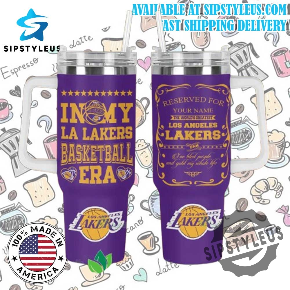 Los Angeles Lakers Basketball Era Tumbler Personalized Fan Cup