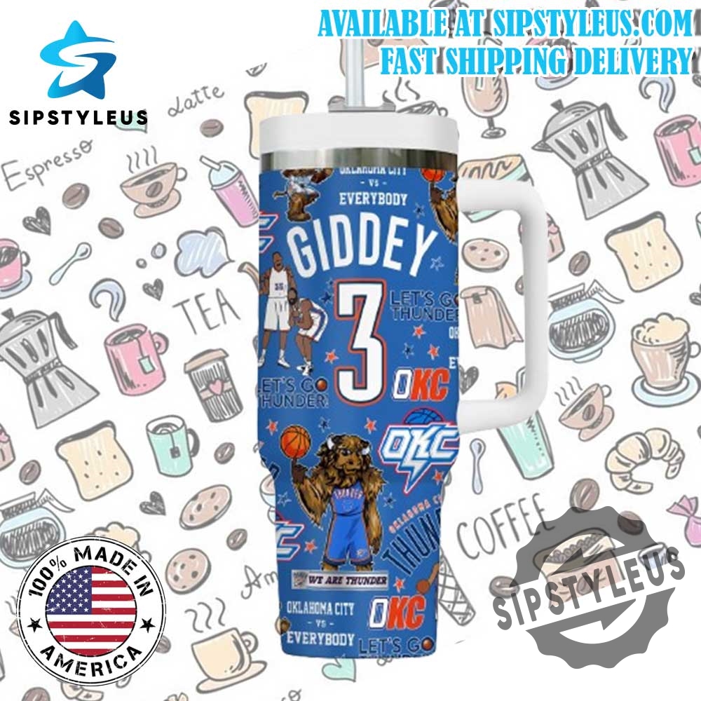 Oklahoma City Thunder Custom Tumbler Personalized Name Number 40 Oz Cup 5 Oklahoma City Thunder Custom Tumbler – Personalized Name & Number 40 oz Cup