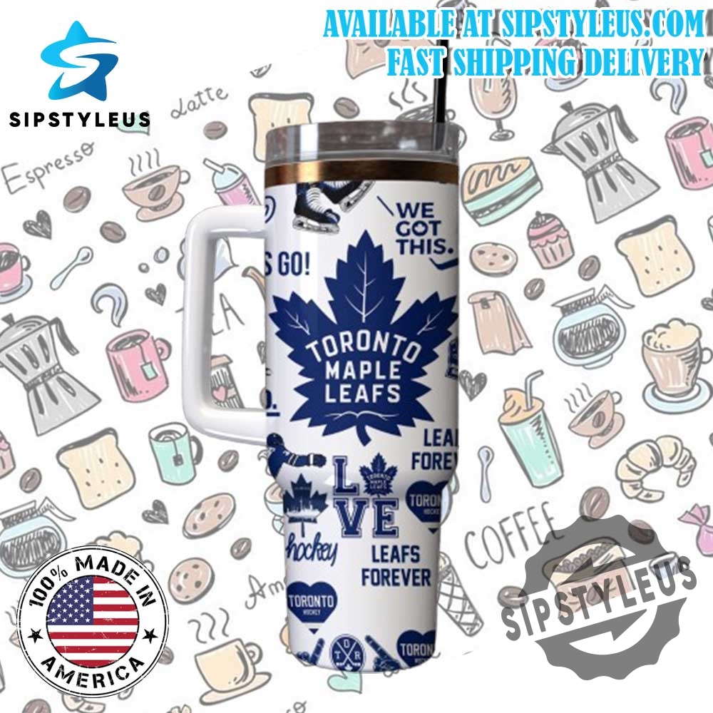 Toronto Maple Leafs Hockey Tumbler 40 Oz Go Leafs Go Cup With Handle And Straw For Fans 5 Toronto Maple Leafs Hockey Tumbler – 40 oz GO LEAFS GO Cup with Handle and Straw for Fans