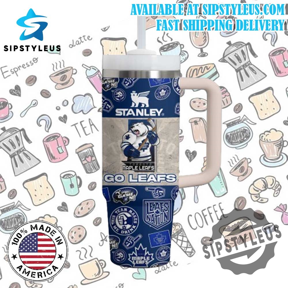 Toronto Maple Leafs Stanley Style Tumbler 40 Oz Go Leafs Fan Cup With Handle And Straw 5 Toronto Maple Leafs Stanley Style Tumbler – 40 oz GO LEAFS Fan Cup with Handle and Straw
